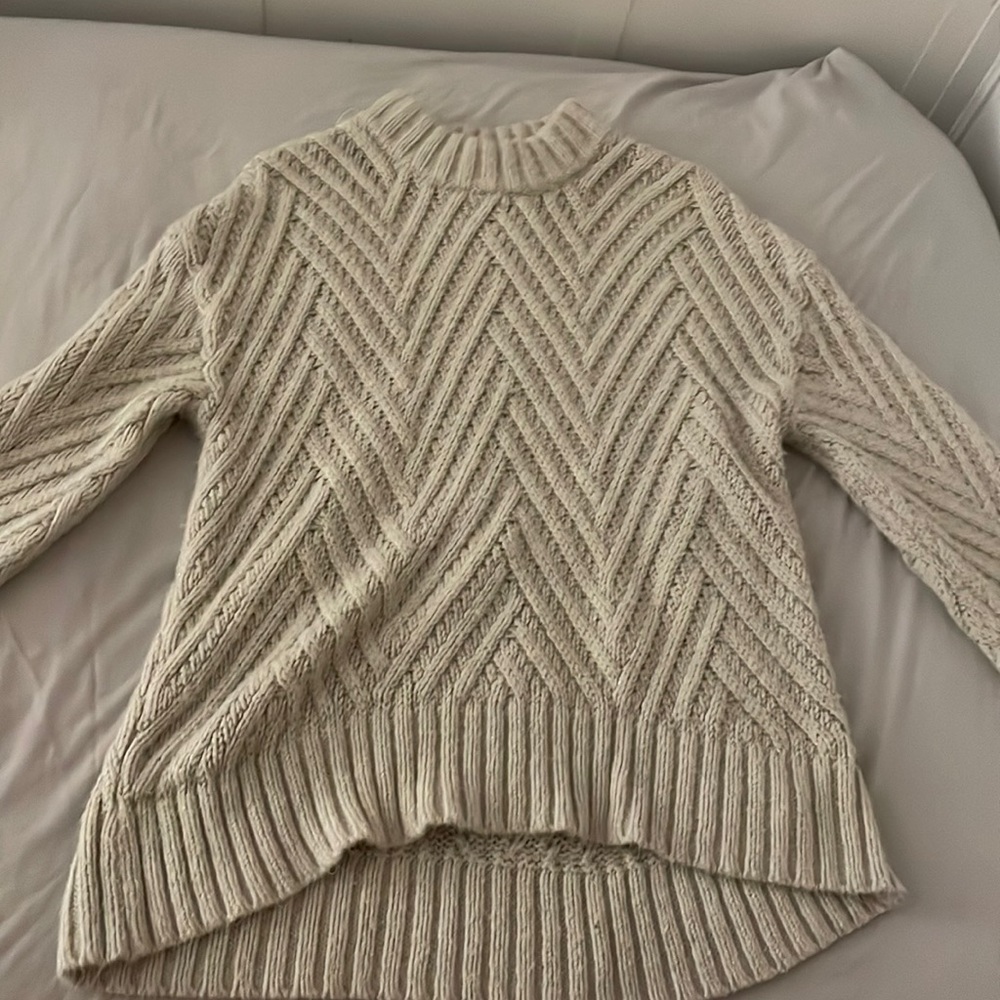 Knit crème New day sweater.